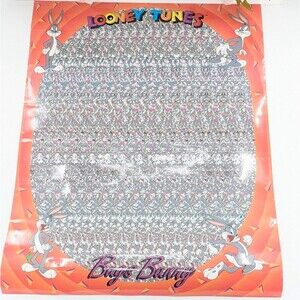 Looney Tunes 1995 Bugs Bunny NVision Grafix Holusion Magic Eye Poster
